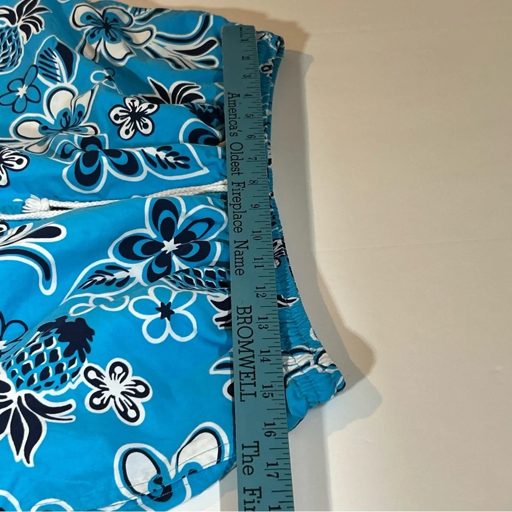 Men’s Blue tropical Print Swim Shorts Size Large